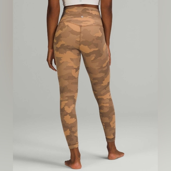 Lululemon Align High-Rise Pant 25" Heritage 365 Camo Beige Multi Sz 20 - Picture 1 of 8